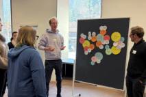 Am Ende stellen die Teilnehmenden ihre Design Thinking Ergebnisse in Gruppen vor