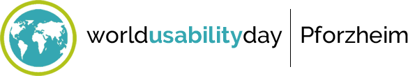 Logo World Usability Day Pforzheim Querformat