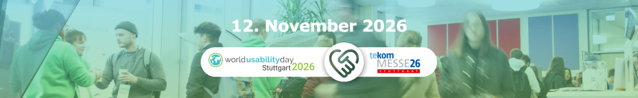 Teaser-Bild mit Datum 12.November 2026 und Logos vom WUD Stuttgart 2026 und der tekom-Messe 2026