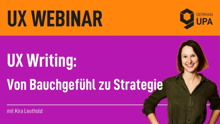 UX Writing: Von Bauchgefühl zu Strategie