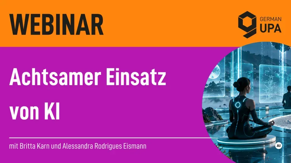 UX Webinar KI achtsam nutzen