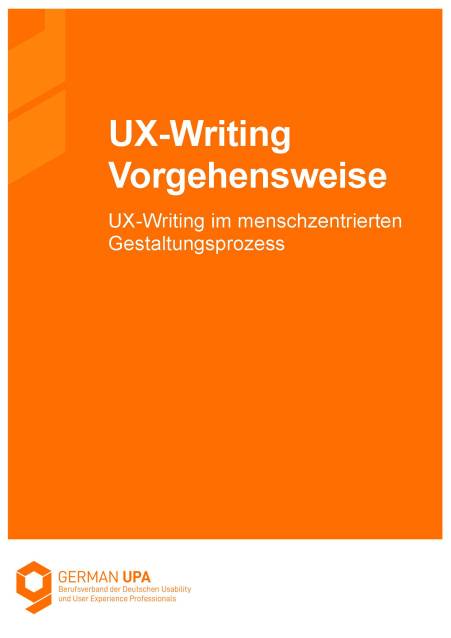 UX-Writing Vorgehensweise: UX-Writing im menschenzentrierten Gestaltungsprozess